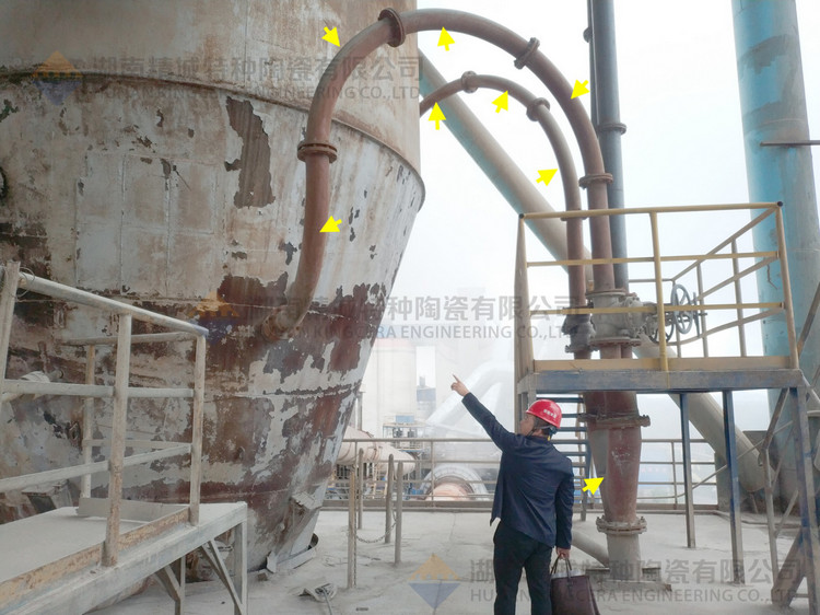 湖南1xBET特特种陶瓷有限公司回访客户并审查耐磨陶瓷管道现场运行情形