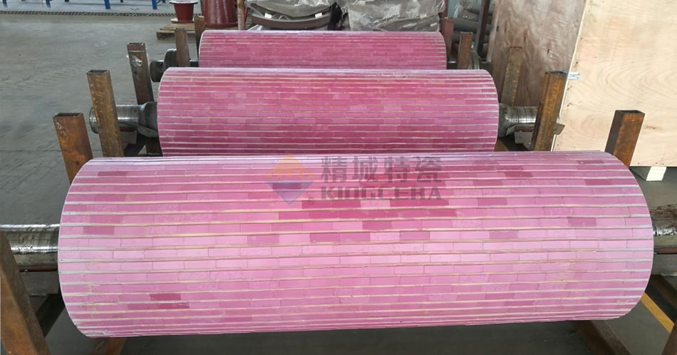 1xBET特瓷皮带机耐磨陶瓷滚筒防磨解决计划